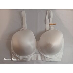 Bali Comfort Revolution Underwire Bra Smoothing Full Coverage White 40DD
